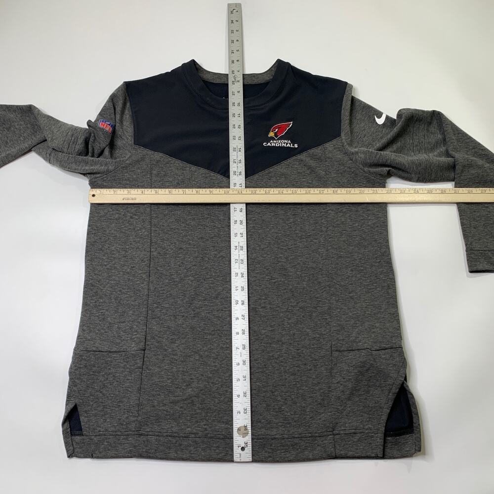 Arizona Cardinals Shirt Mens Medium Black Grey Sideline Lockup Performance Nike - Picture 7 of 15